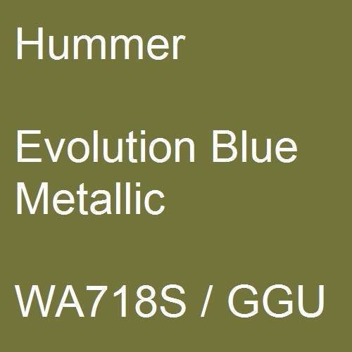 Hummer, Evolution Blue Metallic, WA718S / GGU.